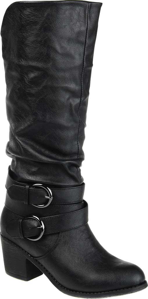 Journee Collection Women's Wide Calf Late Boot Black Size 8