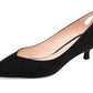 Journee Collection Women's Goldie Kitten Heel Shoes Black Size 8.5 M