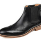 Thomas & Vine Men's Watson Wingtip Chelsea Boot Black Size 9.5M