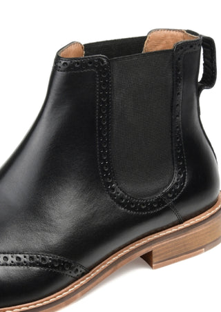 Thomas & Vine Men's Watson Wingtip Chelsea Boot Black Size 9.5M