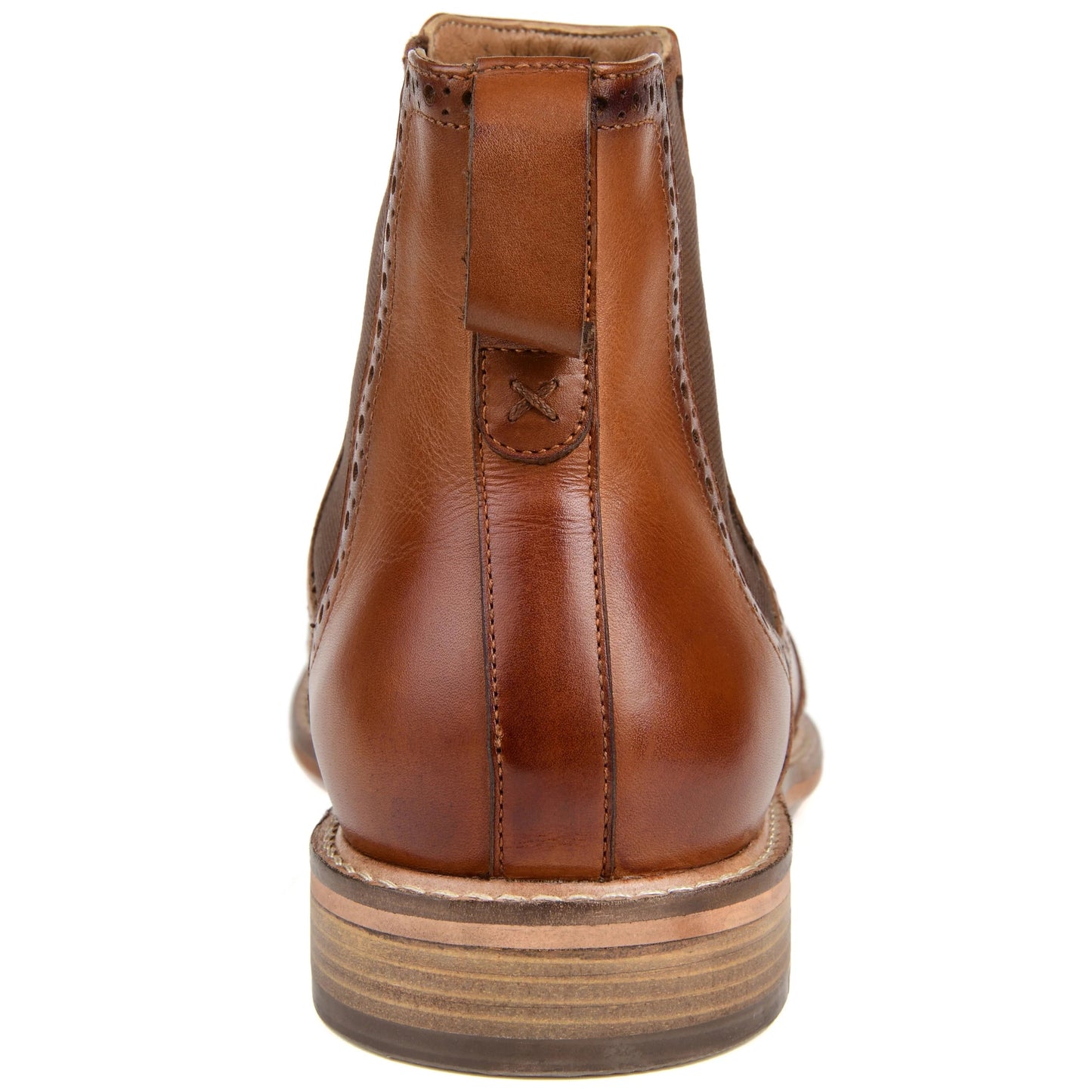 Thomas & Vine Men's Watson Wingtip Chelsea Boot Brown Size 10 M