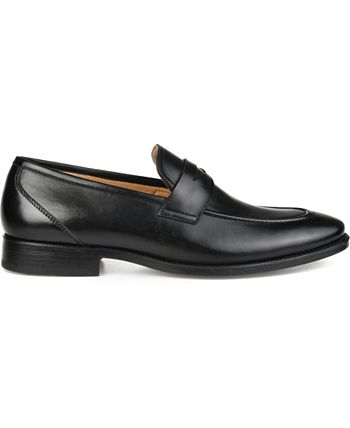 Thomas & Vine Men's Bishop Apron Toe Penny Loafer Black Size 11 M
