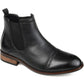 Vance Co. Men's Cap Toe Chelsea Boot Shoes Black Size 9 M