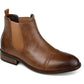 Vance Co. Men's Cap Toe Chelsea Boot Brown Size 10.5 M