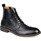 Thomas & Vine Men's Legend Wingtip Ankle Boot Black Size 10.5 W
