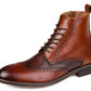 Thomas & Vine Men's Legend Wingtip Ankle Boot Brown Size 10.5 W