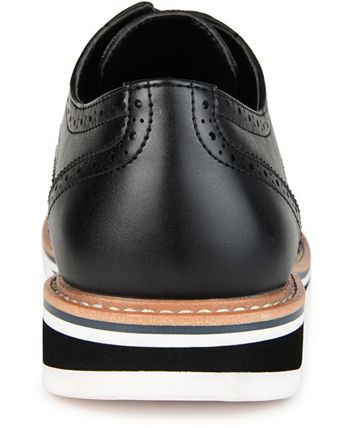 Vance Co. Men's Warrick Wingtip Derby Shoes Black Size 9.5M