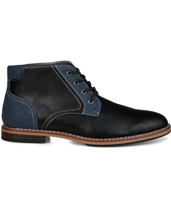 Vance Co. Men's Franco Plain Toe Chukka Boots Black Size 11 M