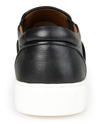 Thomas & Vine Men's Conley Slip On Leather Sneakers Black Size 10 M