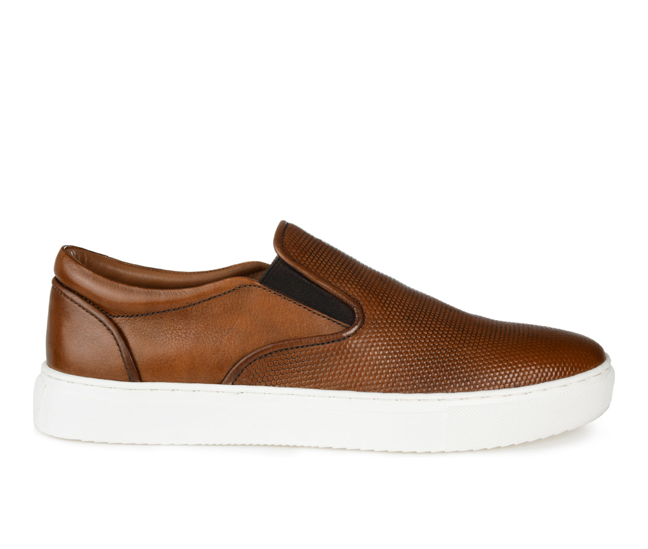 Thomas & Vine Men's Conley Slip-On Leather Sneakers Shoes Brown Size 13 M