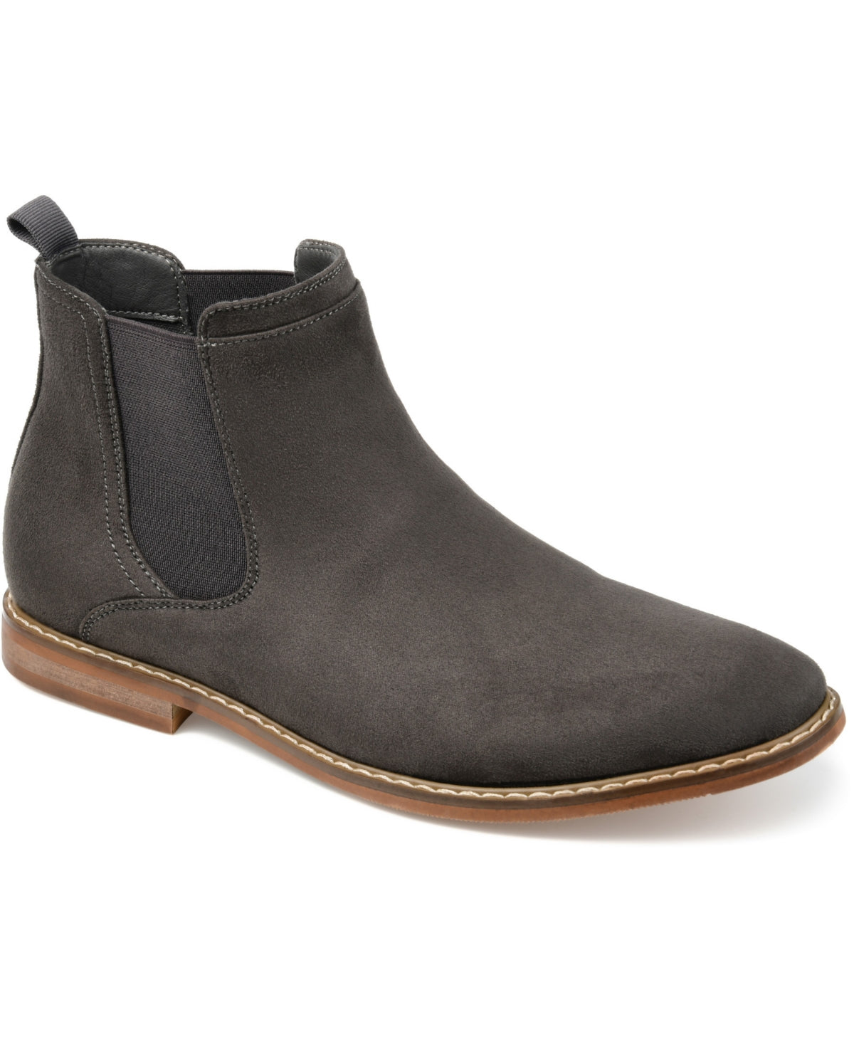 Vance Co. Men's Marshall Wide Width Chelsea Boots Gray Size 12 W