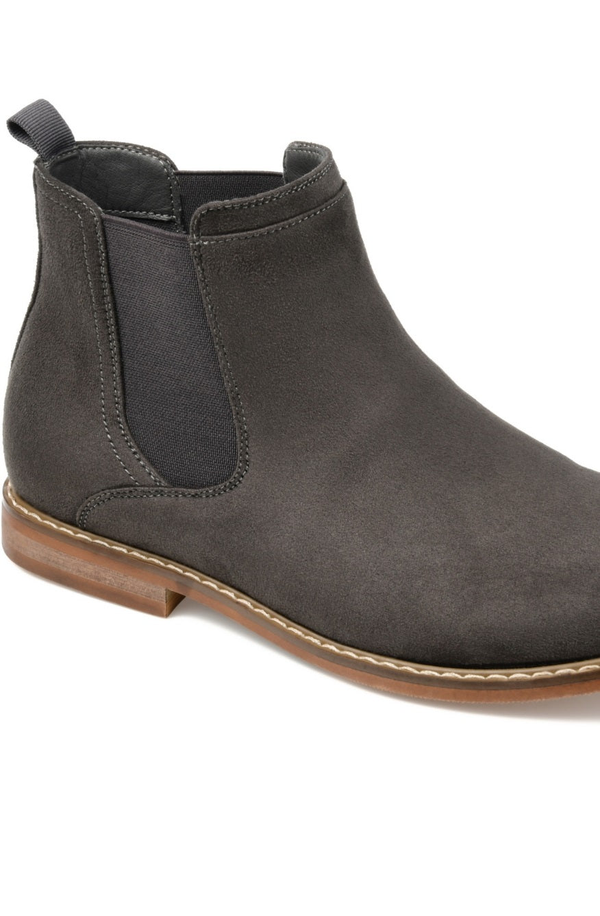 Vance Co. Men's Marshall Wide Width Chelsea Boots Gray Size 12 W