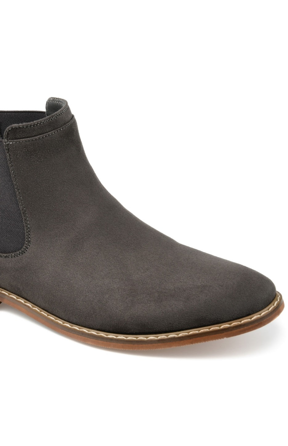 Vance Co. Men's Marshall Wide Width Chelsea Boots Gray Size 12 W
