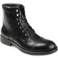 Thomas & Vine Men's Darko Cap Toe Ankle Boot Black Size 10.5 W