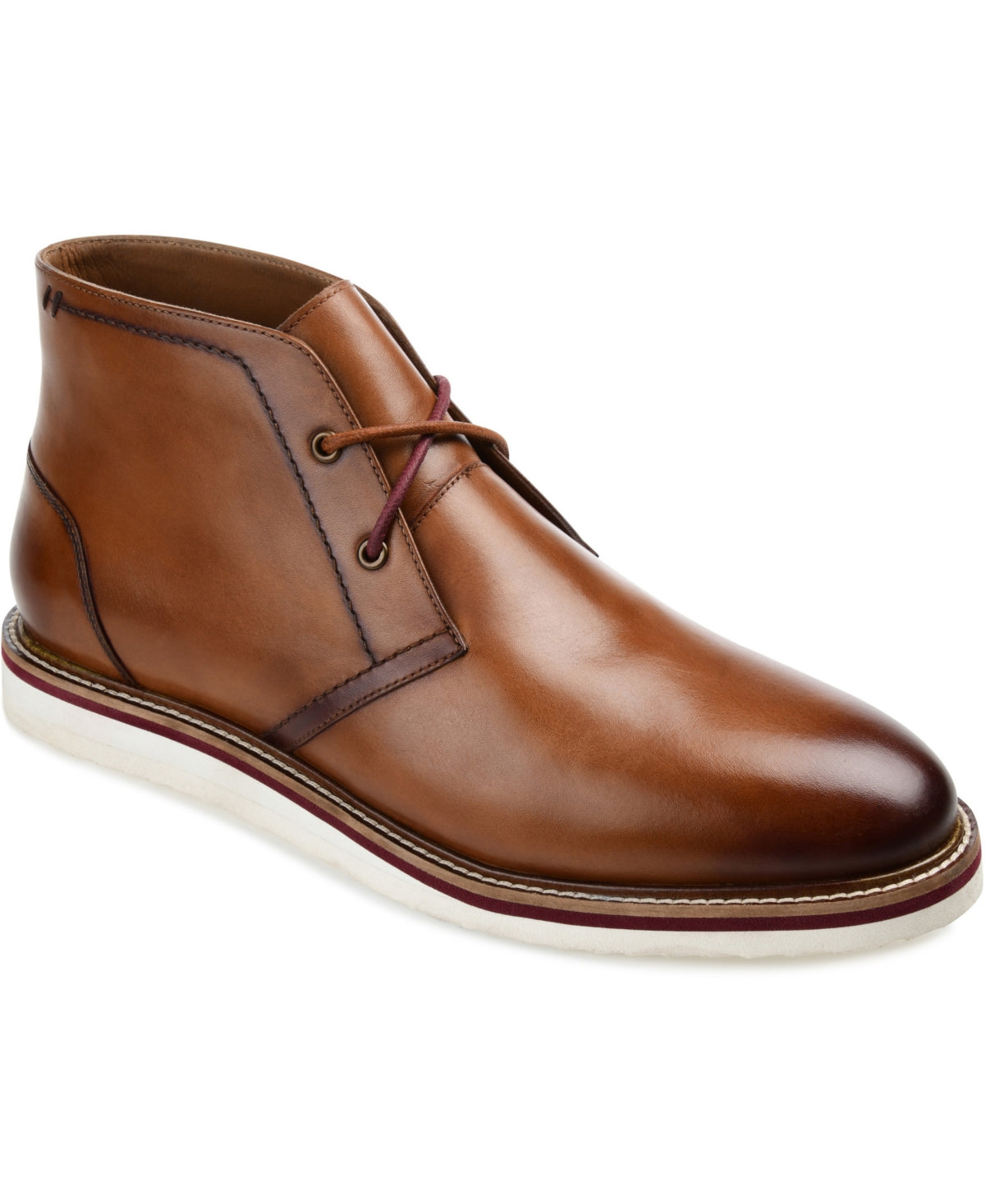 Thomas & Vine Men's Keegan Plain Toe Chukka Boot Brown Size 8.5 M