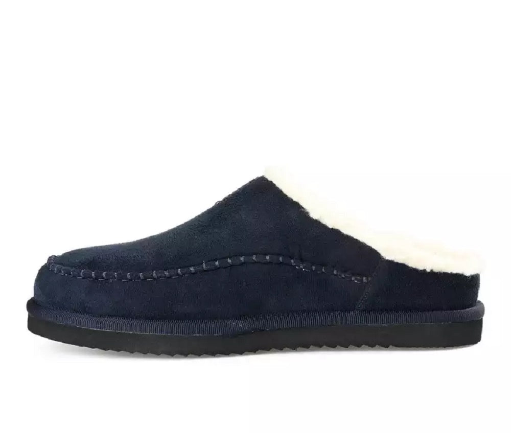 Vance Co. Men's Lavell Moccasin Clog Slippers Blue Size 10 M