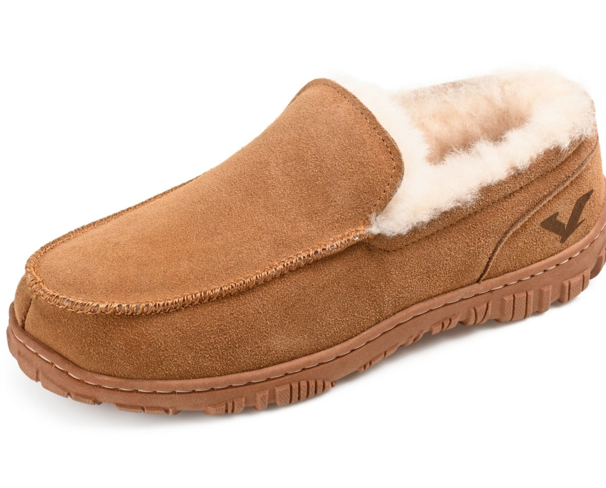 Territory Men's Walkabout Moccasin Slippers Brown Size 11 M