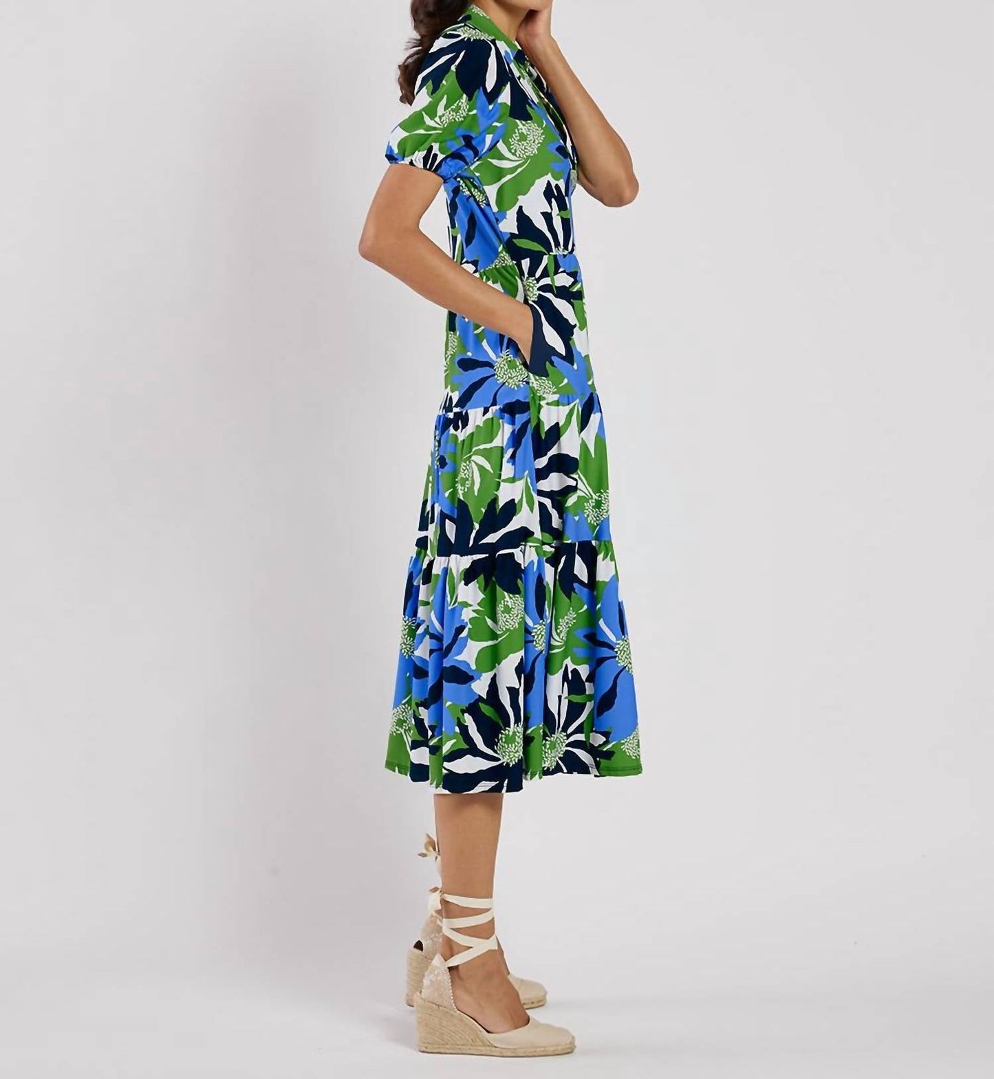 Jude Connally - Portia V-neck Midi Dress