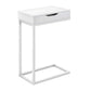Accent Table, C - Shaped Contemporary Elegant Desig