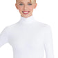 Capezio Women's Turtleneck Long Sleeve Leotard Dress White Size X-Small