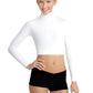Capezio Women's Turtleneck Long Sleeve Top White Size Medium