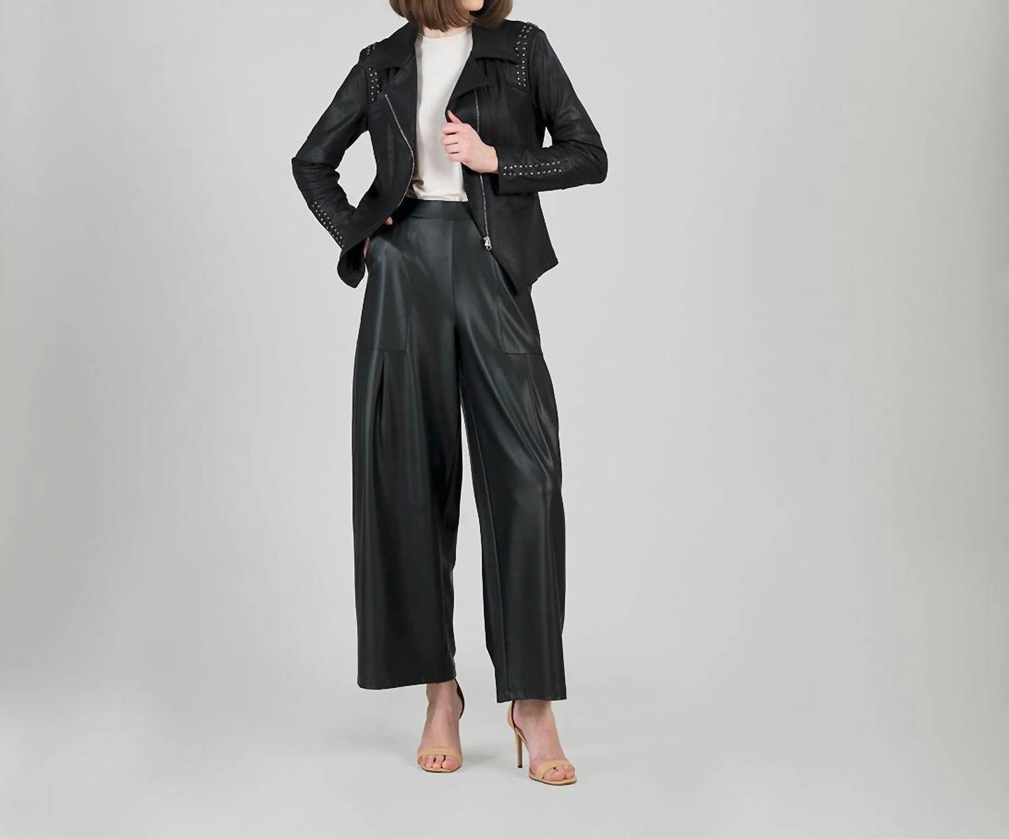 Clara Sun Woo - Liquid Leather™ Studded Jacket