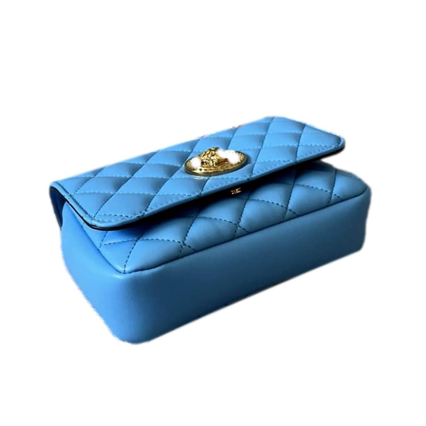 Versace - Women's Medusa Nappa Quilted Leather Chain Crossbody Bag