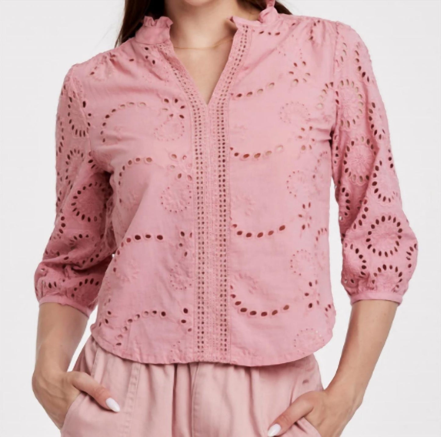Another Love - Alexandria Eyelet Blouse