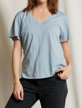 Perfectwhitetee - Hendrix Crispy Lightweight Cotton Boxy V Neck Tee