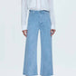 Pistola - Penny Crop High Rise Wide Leg Jeans