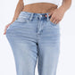 Judy Blue - The Justice Mid-Rise Americana Flag Cuffed Boyfriend Denim