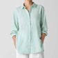 Eileen Fisher - Organic Handkerchief Linen Classic Collar Shirt