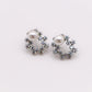 Pearlescent Elegance White Gold Earrings