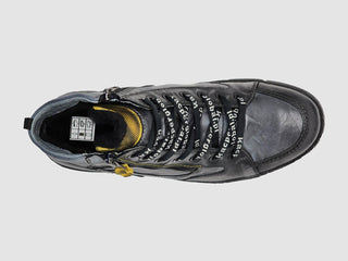 Kcr Group - Men's Thick Wool-Lined Zip-Up Leather Boots