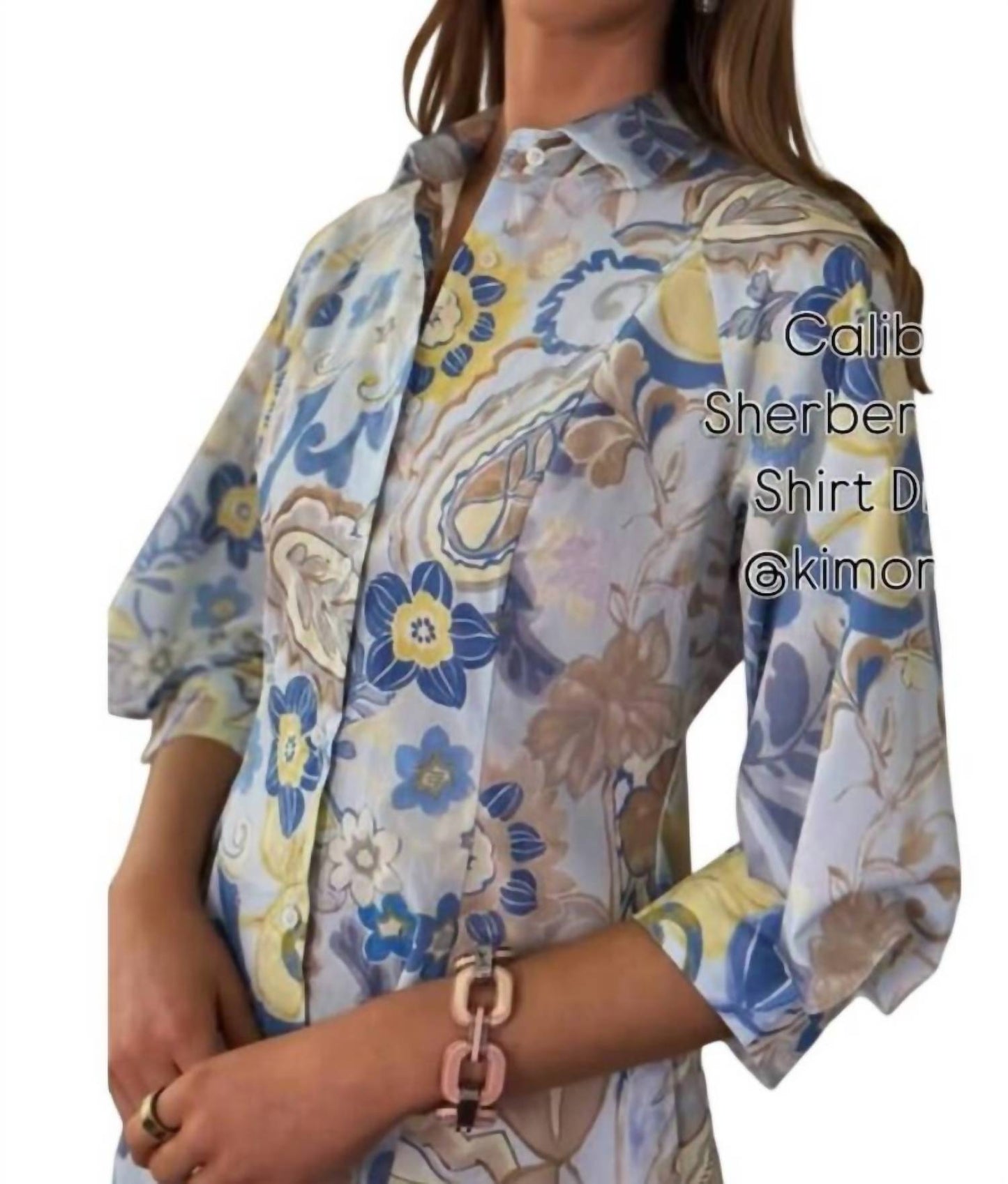 Caliban - Floral Shirt Dress