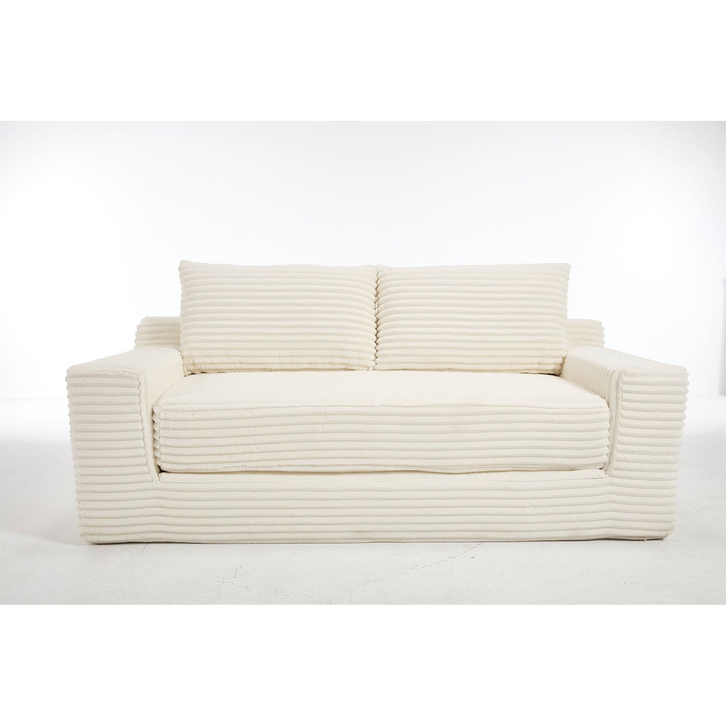 Convertible Loveseat Sofa Bed With Memory Foam & Steel Frame