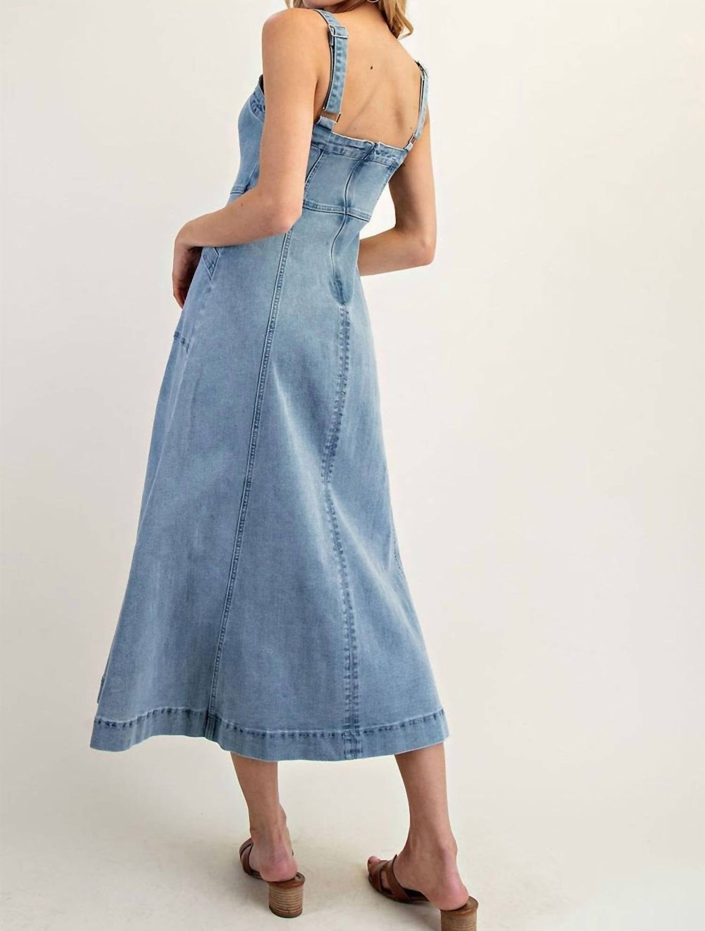 Mable - Jeanine Denim Midi Dress