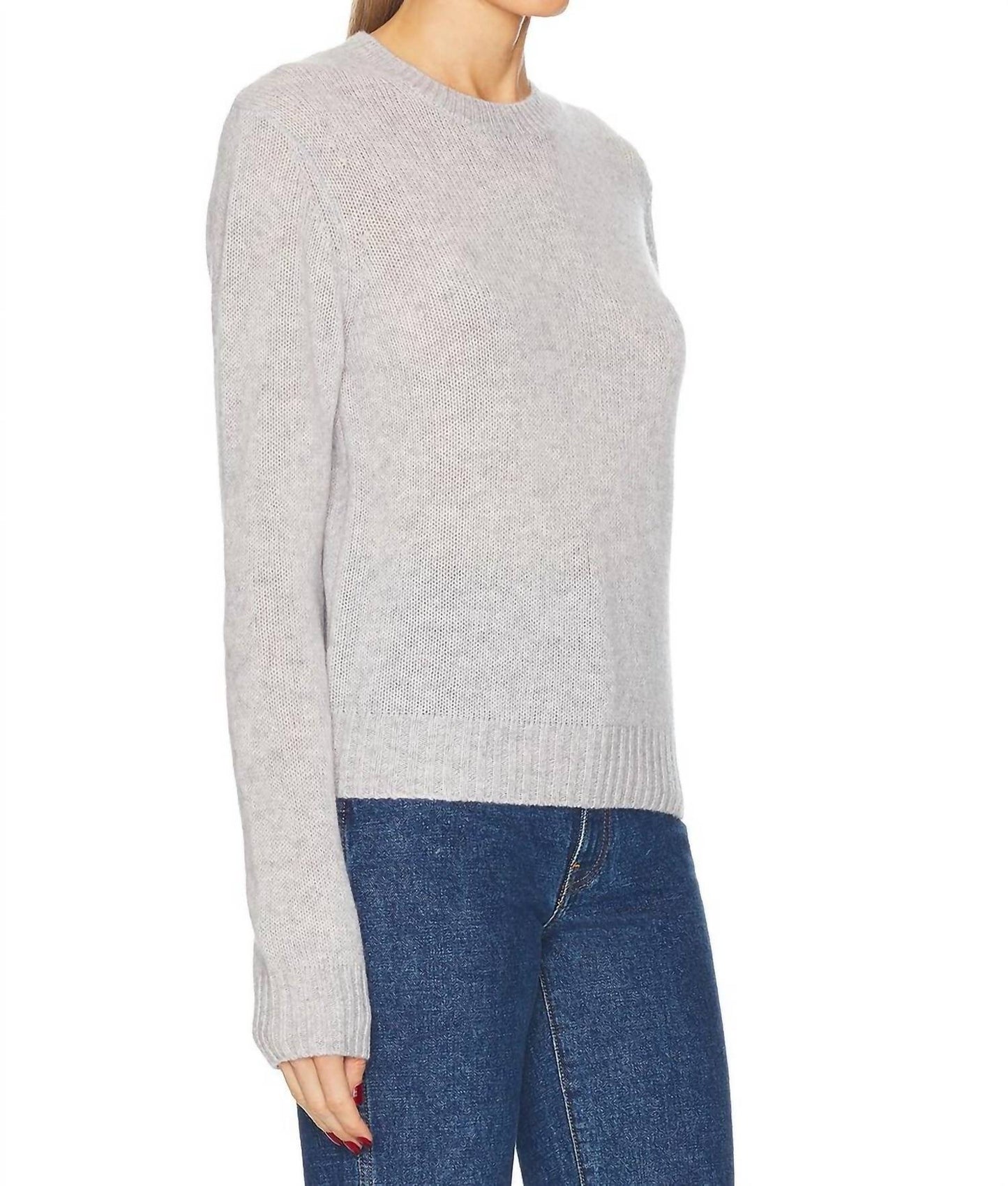 Enza Costa - Cashmere Easy Long Sleeve Crew Neck Sweater