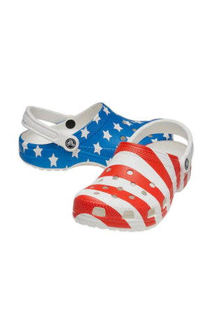 Crocs - Women's Usa Pattern Lightweight Cozy Sandals