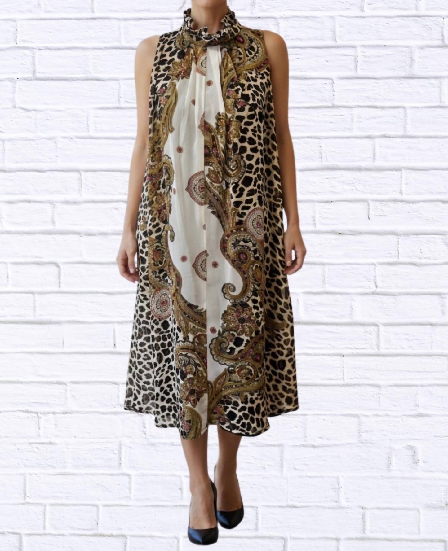 Diva Usa - Print Sleeveless Maxi Dress
