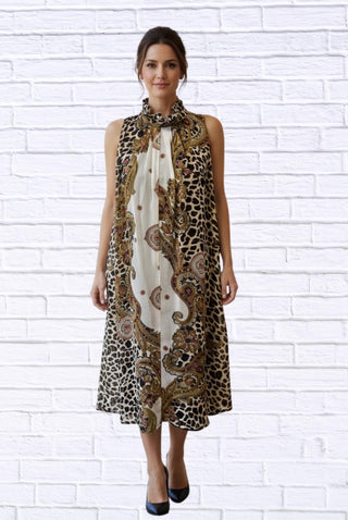 Diva Usa - Print Sleeveless Maxi Dress