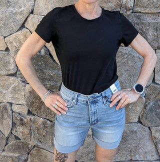 Judy Blue - Tummy Control Cool Denim Shorts