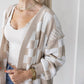 Anniewear - Shaina Checkered Open Cardigan