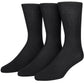 Calvin Klein Men's Non Binding 3 Pack Dress Socks Black Size 7-12