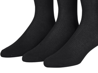 Calvin Klein Men's Non Binding 3 Pack Dress Socks Black Size 7-12