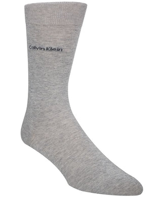 Calvin Klein Men's Giza Cotton Flat Knit Crew Socks Beige Size 7-12