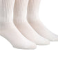 Calvin Klein Men's 3 Pk Cotton Rich Casual Rib Crew Socks White Size Regular