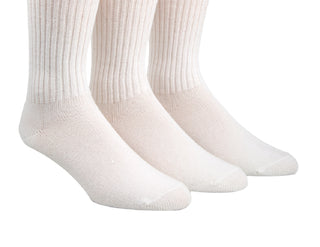 Calvin Klein Men's 3 Pk Cotton Rich Casual Rib Crew Socks White Size Regular