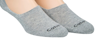 Calvin Klein Men's No Show Socks 2 Pack Gray Size 7-12