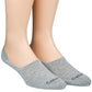 Calvin Klein Men's No Show Socks 2 Pack Gray Size 7-12